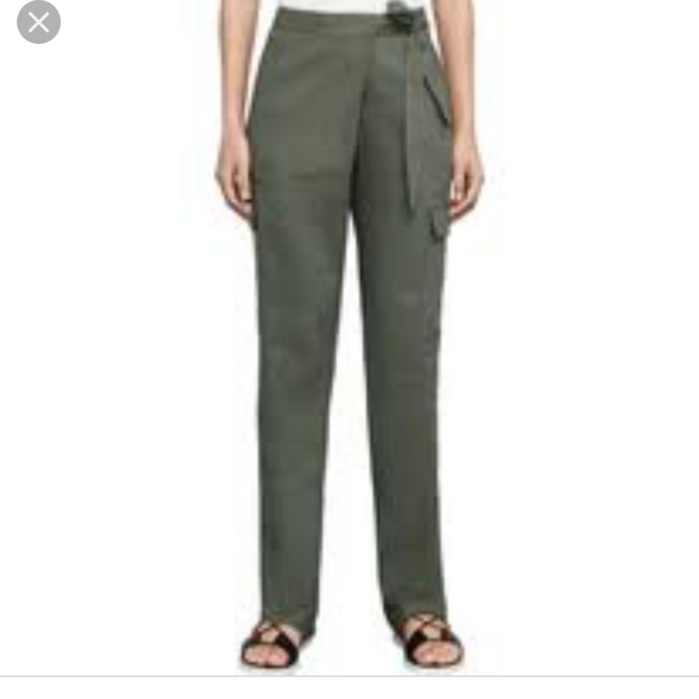 XXS BCBG Cargo front-wrap pants
